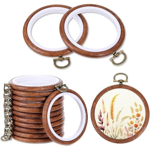 Giuneuow 3 Gummi Sticker, 12 Stcs Kreisförmige Rahmen zum Nähen, DIY Hängende Geschenke Giuneuow 3 Gummi Sticker, 12 Stcs Kreisförmige Rahmen zum Nähen, DIY Hängende Geschenke von Giuneuow