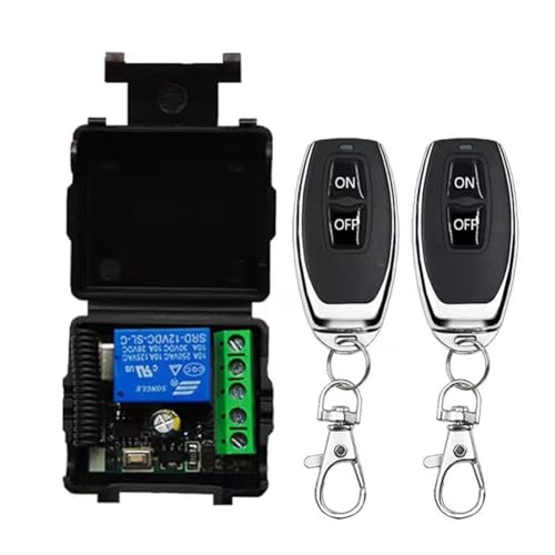 Giuneuow 433MHz Funkfernbedienungsschalter -Relais 12V Funkfernbedienungsschalter für Garagentorantrieb und Lichtsteuerung Giuneuow 433MHz Funkfernbedienungsschalter -Relais 12V Funkfernbedienungsschalter für Garagentorantrieb und Lichtsteuerung von Giuneuow