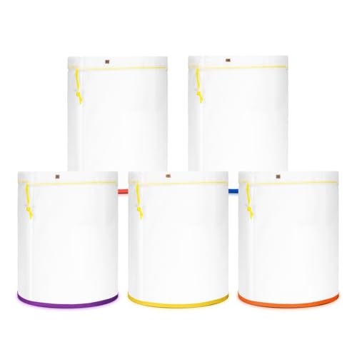 Giuneuow 5er-Pack 5-Gallonen-Aufbewahrungsbeutel Aus Netzgewebe, Feines Nylonnetz, für 5-Gallonen-Eimer, Wiederverwendbarer Filterbeutel mit Öffnung An der Oberseite Giuneuow 5er-Pack 5-Gallonen-Aufbewahrungsbeutel Aus Netzgewebe, Feines Nylonnetz, für 5-Gallonen-Eimer, Wiederverwendbarer Filterbeutel mit Öffnung An der Oberseite von Giuneuow