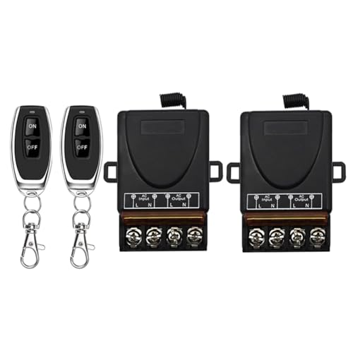 Giuneuow AC 220V 30A 433MHz 1CH Wireless-Fernbedienungsschalter -Relais-Empfänger + Ein/Aus-Sender von Giuneuow