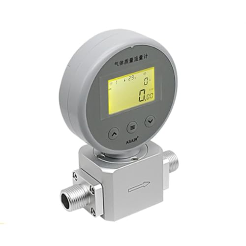 Giuneuow AMS2106 Digitalanzeige Massenflussmesser Npt1/4 0-200L/Min Druckluft Sauerstoffstickstoffgas von Giuneuow
