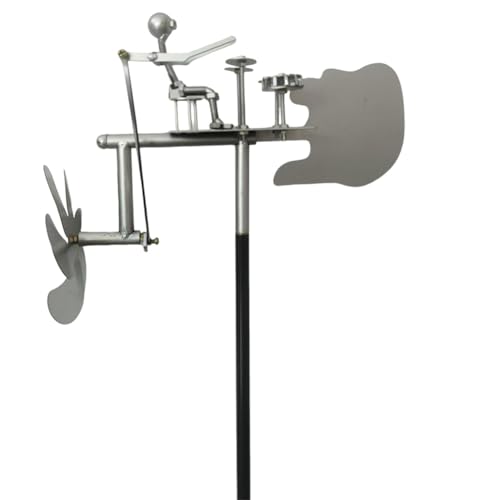 Giuneuow Für , Rasen Schlagzeuger Windmühlenwindskulpturen & Spinner - Handgefertigtes Metall für Percussionist Musik Figurine von Giuneuow