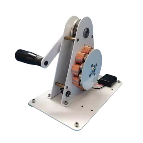 Giuneuow Handkurbelgenerator, USB-Notladefunktion, 12-V-Permanentmagnet, Kleiner Stromgenerator für Camping im Freien von Giuneuow