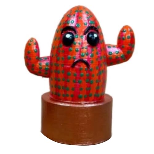Giuneuow Kaktuspuppe, Großes Auge, Miniatur-, Einzigartige Mini-Ornamente für Den Schreibtisch, Raumdekoration A von Giuneuow
