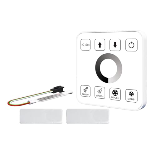 Giuneuow LED-Bandlicht-Controller mit 8-Tasten-Touchpanel Wireless Controller Reflux-Pixel-Steuerung für Leuchten mit Pferderennen-Band Monochrom Giuneuow LED-Bandlicht-Controller mit 8-Tasten-Touchpanel Wireless Controller Reflux-Pixel-Steuerung für Leuchten mit Pferderennen-Band Monochrom von Giuneuow