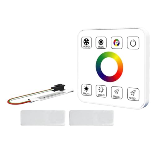 Giuneuow LED-Streifenlicht-Controller mit 8-Tasten-Touch-Panel Wireless Controller Reflux Pixel Control für Pferderennen-Bandlampen RGB Giuneuow LED-Streifenlicht-Controller mit 8-Tasten-Touch-Panel Wireless Controller Reflux Pixel Control für Pferderennen-Bandlampen RGB von Giuneuow