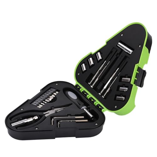 Giuneuow Magnetisches Schraubendrehersatz-Reparaturwerkzeug-Set mit LED-Licht-Schraubendrehersatz von Giuneuow