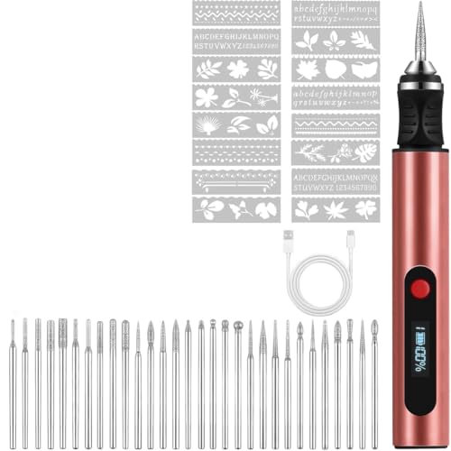 Giuneuow Mit 30 -Bit -Stift für Den Elektrischen Graveur zum Schnitzen Von Perlen, Glas und Plastik Giuneuow Mit 30 -Bit -Stift für Den Elektrischen Graveur zum Schnitzen Von Perlen, Glas und Plastik von Giuneuow
