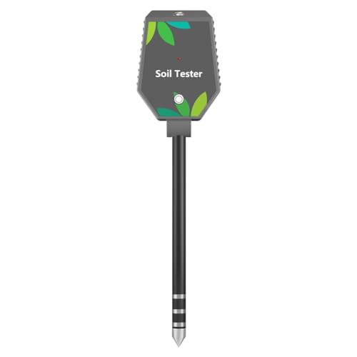 Giuneuow Multifunktions-Bodenmessgerät, Digitaler PH-/EC-/Licht-/Feuchtigkeits-/Fruchtbarkeits-/Thermometer-/Hygrometer-Test für die Gartenarbeit von Giuneuow