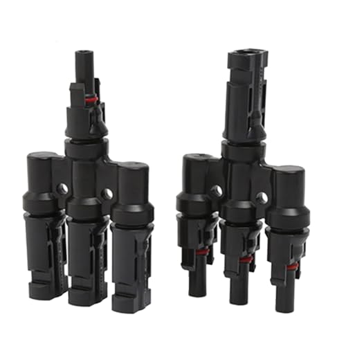 Giuneuow Photovoltaik-Steckverbinder T-Typ Vierwege-Einpunkt-Vierwege-Konvertierungsstecker Solarmodul- Parallelstecker von Giuneuow