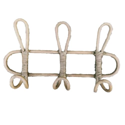 Giuneuow Rattan-Wandhaken - Dekorativer Kleiderbügel Fürs Kinderzimmer, Organizer für Kleidung und Hüte, Hängeaufbewahrung für Kinderkleidung B Giuneuow Rattan-Wandhaken - Dekorativer Kleiderbügel Fürs Kinderzimmer, Organizer für Kleidung und Hüte, Hängeaufbewahrung für Kinderkleidung B von Giuneuow
