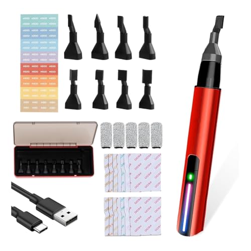 Giuneuow Säbelschleifer, Mini-Detailschleifer, Elektrischer Schleifstift mit USB-Schnellladefunktion zum Schleifen, Polieren und Basteln von Giuneuow