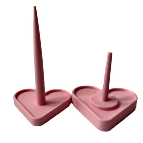 Giuneuow Strick-Rotations-Kunststoff-Werkzeuge 3D-Druck Vertikaler Stand Shiny-Design Love Heart Garn Spinner Organizer Lagerhalter von Giuneuow