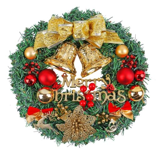 Giuneuow Weihnachtskranz für die Haustür, Wand, Tür, Weihnachtsdekoration, Schaufenster, Tür, Hängendes Arrangement B Giuneuow Weihnachtskranz für die Haustür, Wand, Tür, Weihnachtsdekoration, Schaufenster, Tür, Hängendes Arrangement B von Giuneuow