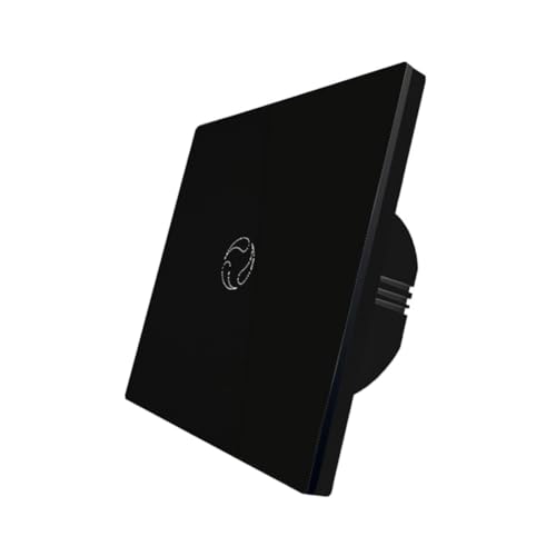 Giuneuow WiFi-Kesselschalter/Warmwasserbereiter-Controller 20A Tuya Smart APP Fernbedienung Home Voice Glaspanel EU-Stecker Schwarz von Giuneuow