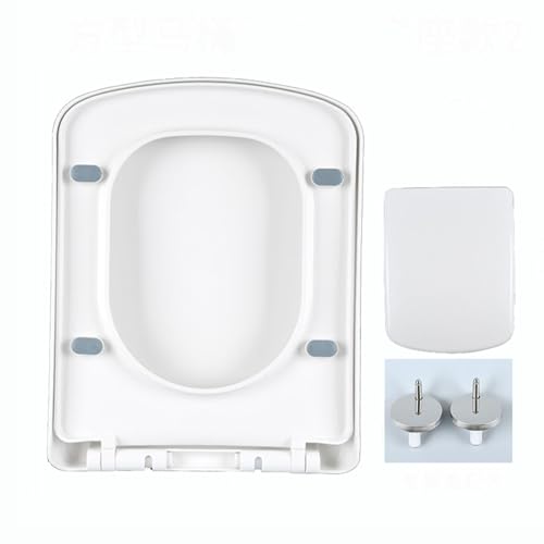 Giural WC Sitz Eckig Toilettendeckel, WC Sitz Mit Absenkautomatik, Toilettensitz Klodeckel Klobrille Mit Absenkautomatik Und Quick Release Funktion Für Einfache Reinigung,35 * 45cm Giural WC Sitz Eckig Toilettendeckel, WC Sitz Mit Absenkautomatik, Toilettensitz Klodeckel Klobrille Mit Absenkautomatik Und Quick Release Funktion Für Einfache Reinigung,35 * 45cm von Giural