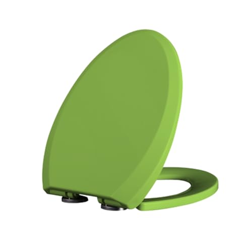 Giural WC Sitz Mit Absenkautomatik, Farbiger WC Deckel Mit Absenkautomatik Klodeckel Toilettensitz Mit Langsamer Absenkung, Klobrille V Form,Grün Giural WC Sitz Mit Absenkautomatik, Farbiger WC Deckel Mit Absenkautomatik Klodeckel Toilettensitz Mit Langsamer Absenkung, Klobrille V Form,Grün von Giural