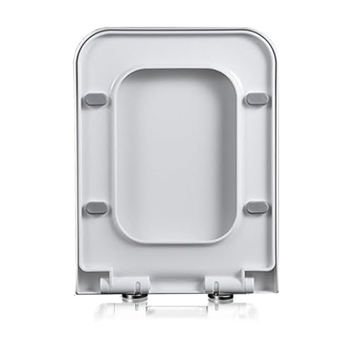 Toilettendeckel Eckig,36 * 47CM WC Sitz mit Absenkautomatik - antibakterieller Toilettensitz mit Quick-Release Funktion - Toilettendeckel Quadratischer - Toilettendeckel mit Absenkautomatik Toilettendeckel Eckig,36 * 47CM WC Sitz mit Absenkautomatik - antibakterieller Toilettensitz mit Quick-Release Funktion - Toilettendeckel Quadratischer - Toilettendeckel mit Absenkautomatik von Giural