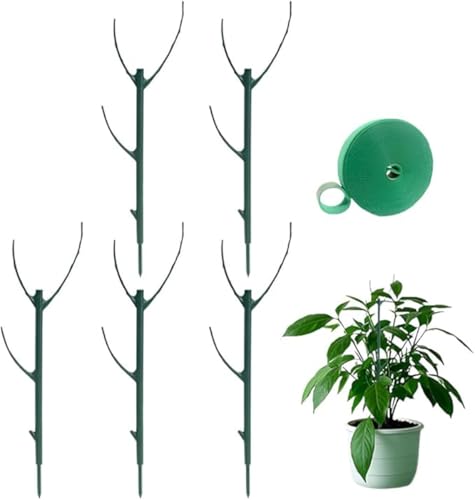 Monstera Plant Support Stakes – Plant Support Stakes, Plant Climbing, Firm and Stable, Durable Alternative to Moss Pole for Indoor Outdoor Plants (5 Pcs) von Giurui