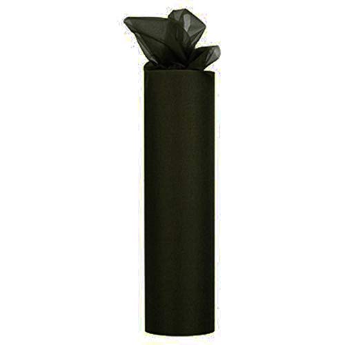 Club Green Organza Snow Sheer Rolle, schwarz, 29 cm x 25 m von Club Green