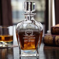 Victory Monogramm Personalisierte Gravierte Eleganz Whisky Dekanter, Geburtstagsgeschenk, Geschenk Für Ihn, Sie von GiviGifts