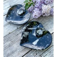 6, 5 "Ammonit Orthoceras Herz Platte Schale Schüssel, Wahl, Spirituelle Geschenke 6, 5 "Ammonit Orthoceras Herz Platte Schale Schüssel, Wahl, Spirituelle Geschenke von GivingEarthMinerals