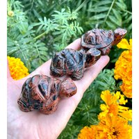 Mahagoni Obsidian Schildkröte, Wahl, Stein Geschnitzt Kristall Edelstein Carving, 6, 1 cm Mahagoni Obsidian Schildkröte, Wahl, Stein Geschnitzt Kristall Edelstein Carving, 6, 1 cm von GivingEarthMinerals