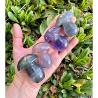 Regenbogen Fluorit Pilz, Wahl, Polierter Kristall Naturstein, Lila Grün Blau, Spirituelle Geschenke Regenbogen Fluorit Pilz, Wahl, Polierter Kristall Naturstein, Lila Grün Blau, Spirituelle Geschenke von GivingEarthMinerals