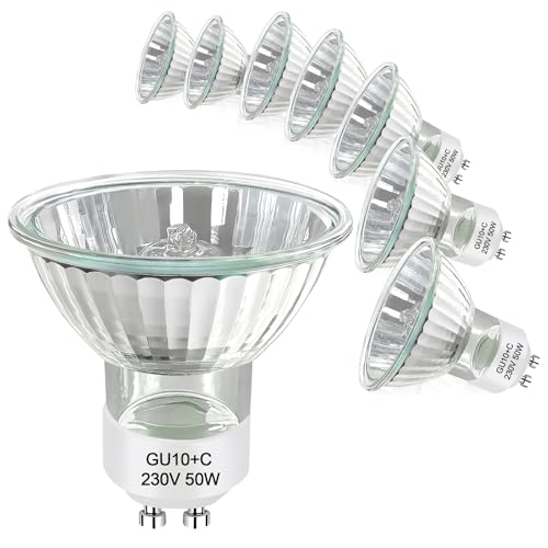 Givurao 8 Stück GU10 Halogen Leuchtmittel 50W, 230V Halogenlampen GU10 50 Watt, Dimmbar 2700K Warmweiß, 500LM, Halogen Reflektor 50x53mm, Flimmerfrei Spot Deckenglühbirnen für Küche Büro Zuhause Givurao 8 Stück GU10 Halogen Leuchtmittel 50W, 230V Halogenlampen GU10 50 Watt, Dimmbar 2700K Warmweiß, 500LM, Halogen Reflektor 50x53mm, Flimmerfrei Spot Deckenglühbirnen für Küche Büro Zuhause von Givurao