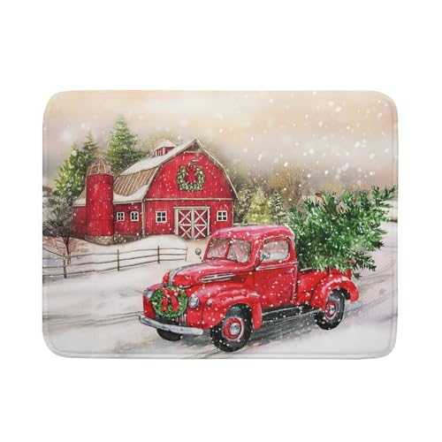 Abtropfmatte für den Winter, Mikrofaser, saugfähig, für Zuhause, Küche, Theke, Dekoration, 45,7 x 61 cm, Rot Abtropfmatte für den Winter, Mikrofaser, saugfähig, für Zuhause, Küche, Theke, Dekoration, 45,7 x 61 cm, Rot von Giwawa