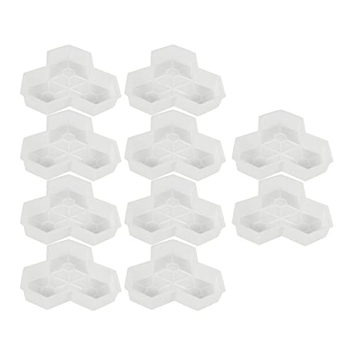 Giwnhvx 10 Stueck Pfad Schimmel Ahorn Blatt Beton Manuell Kunststoff Sprung Brett Pflaster Formen Fuer Pflaster Höfe Platz von Giwnhvx