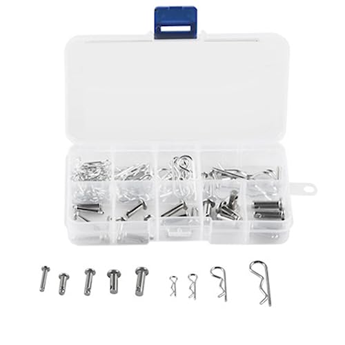 Giwnhvx 100 Stück Kohlenstoffstahl Verzinkt R Kupplungsstift Traktor Clip Splint Silber Federstift Set für Auto Mechaniker Garage Werkstatt Clips Giwnhvx 100 Stück Kohlenstoffstahl Verzinkt R Kupplungsstift Traktor Clip Splint Silber Federstift Set für Auto Mechaniker Garage Werkstatt Clips von Giwnhvx