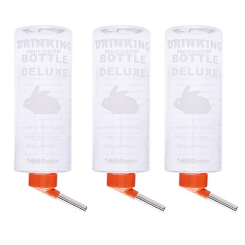 Giwnhvx 1000 ml Kleintier-Trinkbrunnen Automatisches Trinkwasser Hängende Wasserflasche Geeignet für Meerschweinchen-Futterspender Orange Giwnhvx 1000 ml Kleintier-Trinkbrunnen Automatisches Trinkwasser Hängende Wasserflasche Geeignet für Meerschweinchen-Futterspender Orange von Giwnhvx