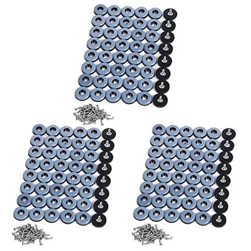 Giwnhvx 144 Stück Möbelgleiter PTFE leicht bewegliche Gleiter mit Schraube Bodenschutz für geflieste Hartholzböden (25 mm rund) von Giwnhvx