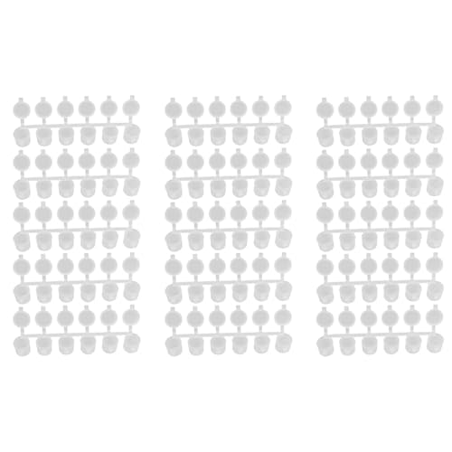 Giwnhvx 15 Streifen 90 Töpfe, leere Farbstreifen, Farbbecher, 10 ml, Mini-Farbtopfstreifen, transparente Kunststoff-Aufbewahrungsbehälter von Giwnhvx