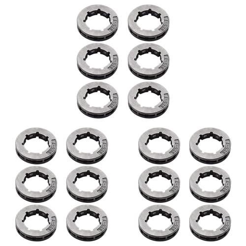Giwnhvx 18 Stück Zahnkranzantriebsfelge (0,325 Zoll), 19 mm, klein, 7T Spline für 501 45 74-02, 501457402, für 11892 Kettensäge von Giwnhvx