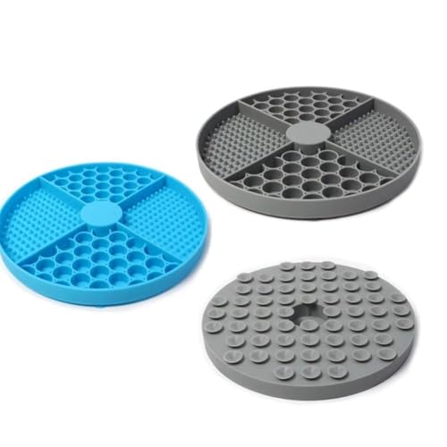 Giwnhvx 2 Stück Haustierbedarf Silikon-Leckmatte Katzen-Langsamfütterer mit Saugnapf Langsames Füttern Pad Hunde-Leckpad Giwnhvx 2 Stück Haustierbedarf Silikon-Leckmatte Katzen-Langsamfütterer mit Saugnapf Langsames Füttern Pad Hunde-Leckpad von Giwnhvx