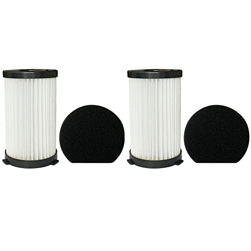 Giwnhvx 2 x waschbare Hepa-Filter und Schwamm-Ersatz-Set für D600 D601 Staubsauger mit Kabel von Giwnhvx