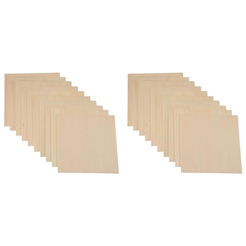 Giwnhvx 20 Stück 20 X 20 X 0,2 cm Lindenholz Platten, Unbehandeltes Brett, Rechteckig, Ausschnitte zum Basteln Giwnhvx 20 Stück 20 X 20 X 0,2 cm Lindenholz Platten, Unbehandeltes Brett, Rechteckig, Ausschnitte zum Basteln von Giwnhvx