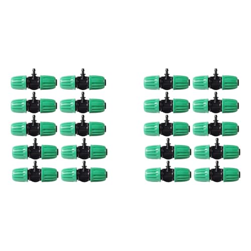 Giwnhvx 20 Stück Widerhaken T-Stück 1/2 Zoll Schlauch (1/2 Zoll ID) 16 mm bis 1/4 Zoll Bewässerungsrohr Anti-Drop Fitting (passend für 13 mm ID/4 mm ID) von Giwnhvx