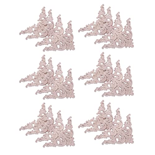 Giwnhvx 24 StÜCke Gummi Eiche Geschnitzte Ecke Onlay Applique MöBel Hause TÜR DIY von Giwnhvx