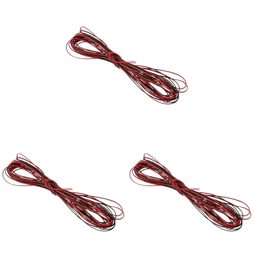 Giwnhvx 3 x 22 Gauge 15 m rot schwarz Reißverschluss Draht AWG Kabel Strom Erdlitze Kupfer Auto Giwnhvx 3 x 22 Gauge 15 m rot schwarz Reißverschluss Draht AWG Kabel Strom Erdlitze Kupfer Auto von Giwnhvx