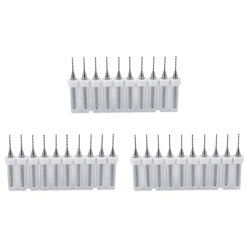 Giwnhvx 30 Stück/Set 0,8 mm hochwertige Leiterplatten-Hartmetall-Mini-Bohrer-Bits Werkzeug von Giwnhvx