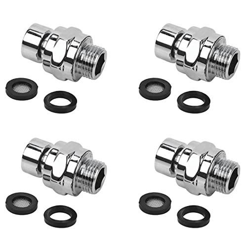 Giwnhvx 4 x Messing Chrom Kugelgelenk Duscharm Kopf Winkel verstellbarer Schwenkadapter Giwnhvx 4 x Messing Chrom Kugelgelenk Duscharm Kopf Winkel verstellbarer Schwenkadapter von Giwnhvx