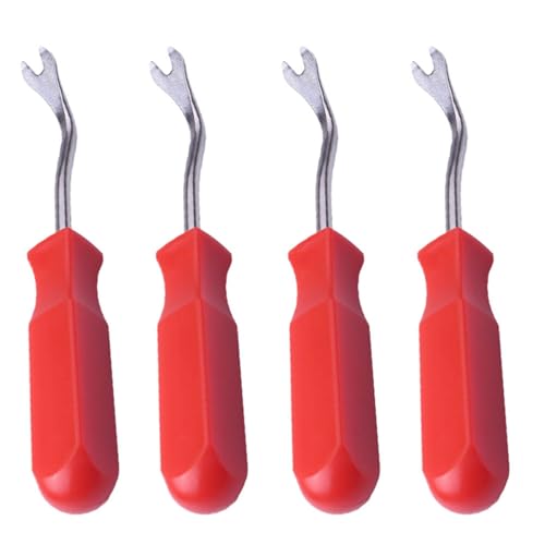 Giwnhvx 4X Car Door Interior Trim Clip Panel Tapisserie Fastener Clip Remover Tool Schraubendreher Nail Puller 4 Zoll Rot Giwnhvx 4X Car Door Interior Trim Clip Panel Tapisserie Fastener Clip Remover Tool Schraubendreher Nail Puller 4 Zoll Rot von Giwnhvx