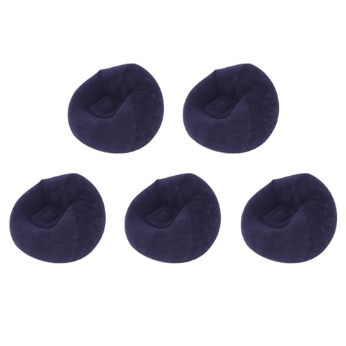 Giwnhvx 5 x große aufblasbare Sofasessel, Beflockung, PVC, Garten-Lounge, Sitzsack, Outdoor-Möbel, Camping, Rucksackreisen von Giwnhvx