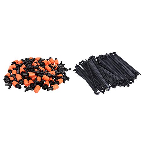 Giwnhvx 50 Stück Gartenbewässerungssystem Bewässerungssprüher und 50 Stück C-förmige Gartenbewässerungsrohrhalterung 4/7 mm Giwnhvx 50 Stück Gartenbewässerungssystem Bewässerungssprüher und 50 Stück C-förmige Gartenbewässerungsrohrhalterung 4/7 mm von Giwnhvx