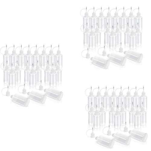 Giwnhvx 60 StüCke PräZisions Spitzen Applikator Flasche, Leere Applikator Flasche für Kleine Klebe Projekte, Papier Quilling, DIY, Acryl Malerei, 30 Ml / 1 Unze Giwnhvx 60 StüCke PräZisions Spitzen Applikator Flasche, Leere Applikator Flasche für Kleine Klebe Projekte, Papier Quilling, DIY, Acryl Malerei, 30 Ml / 1 Unze von Giwnhvx