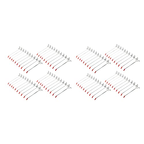 Giwnhvx 80 Stück einzelne Stecktafel-Haken, 150 mm, Brett, Lamelle, Wand, Einzelhandel, Display, Laden, Heringe, passend für 25 mm von Giwnhvx