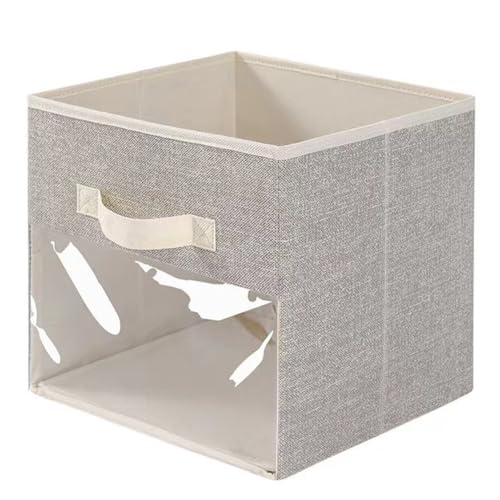 Giwnhvx Aufbewahrungsbox Cubica aus Stoff Transparente Aufbewahrungsbox für faltbare Aufbewahrungsbox C von Giwnhvx
